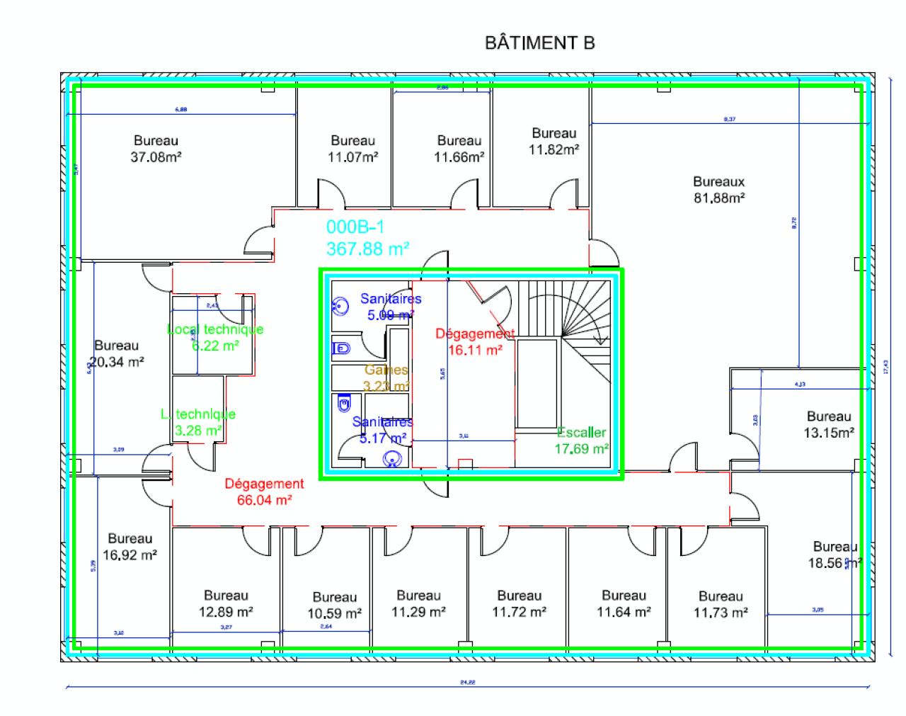 Bureau Blagnac 420m² Location bureau Blagnac Haute-Garonne OLBUR2426612 14